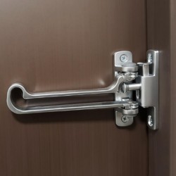 Heavy Duty Door Guard Lock Security Swing Bar Latch Chain Yale Home Strong Steel